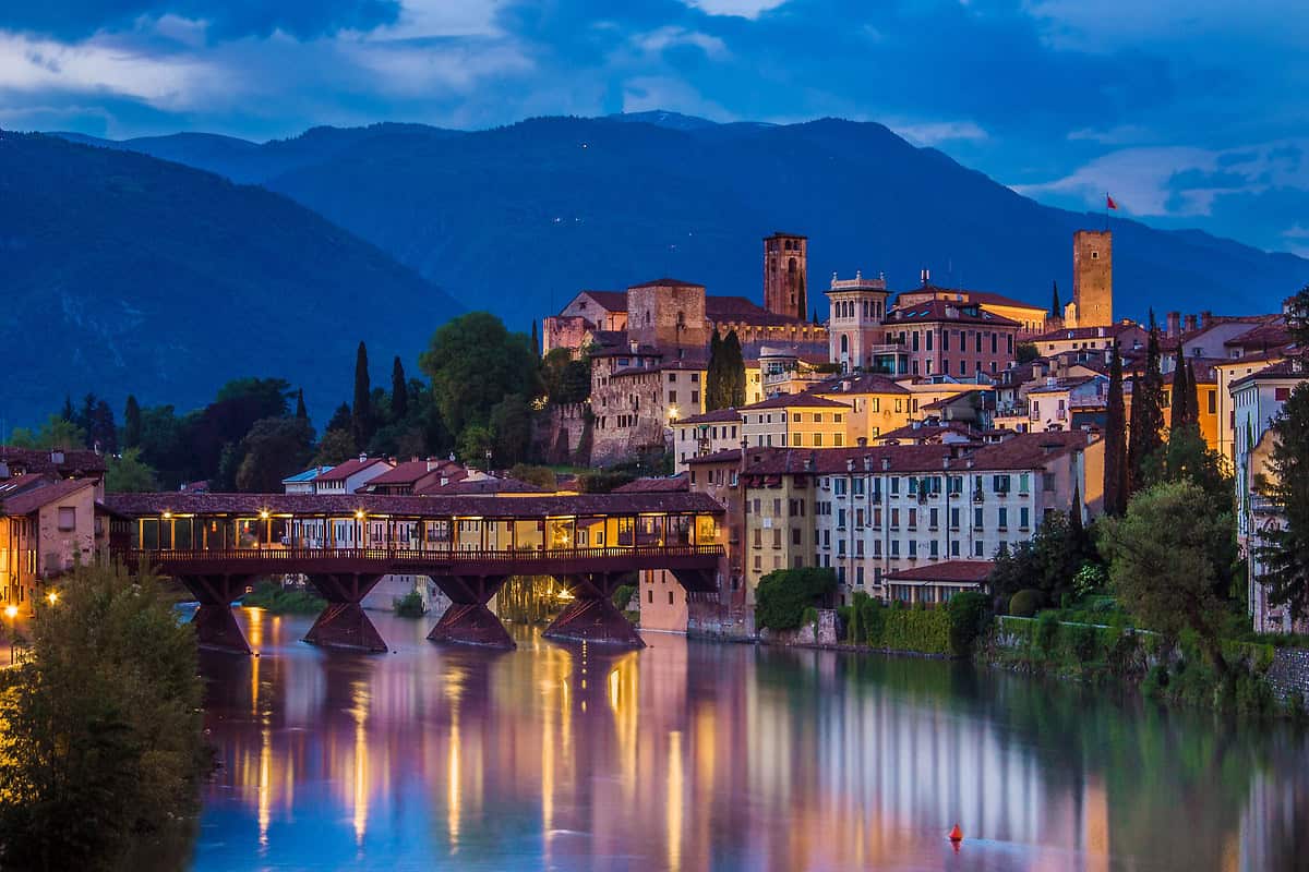 Il centro storico di Bassano del Grappa